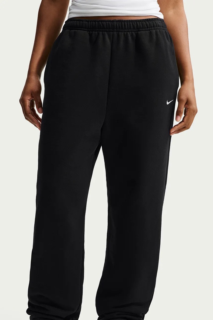 Odzież Nike Sportswear Spodnie dresowe damskie z bawełną Studio Fleece IM8074.001 czarny