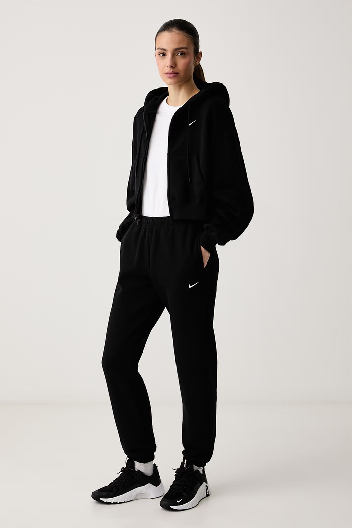 Nike Sportswear Teplákové nohavice dámske s bavlnou Studio Fleece IM8076.001 čierna AW26