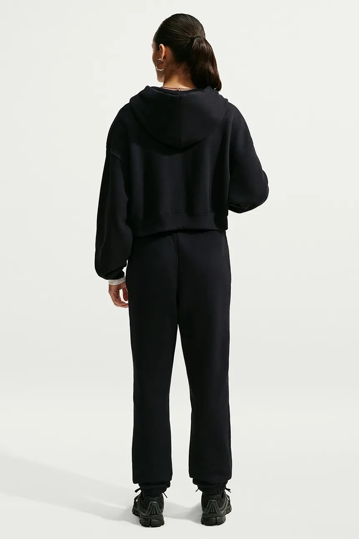 Nike Sportswear Spodnie dresowe damskie z bawełną Studio Fleece IM8076.001 czarny AW26
