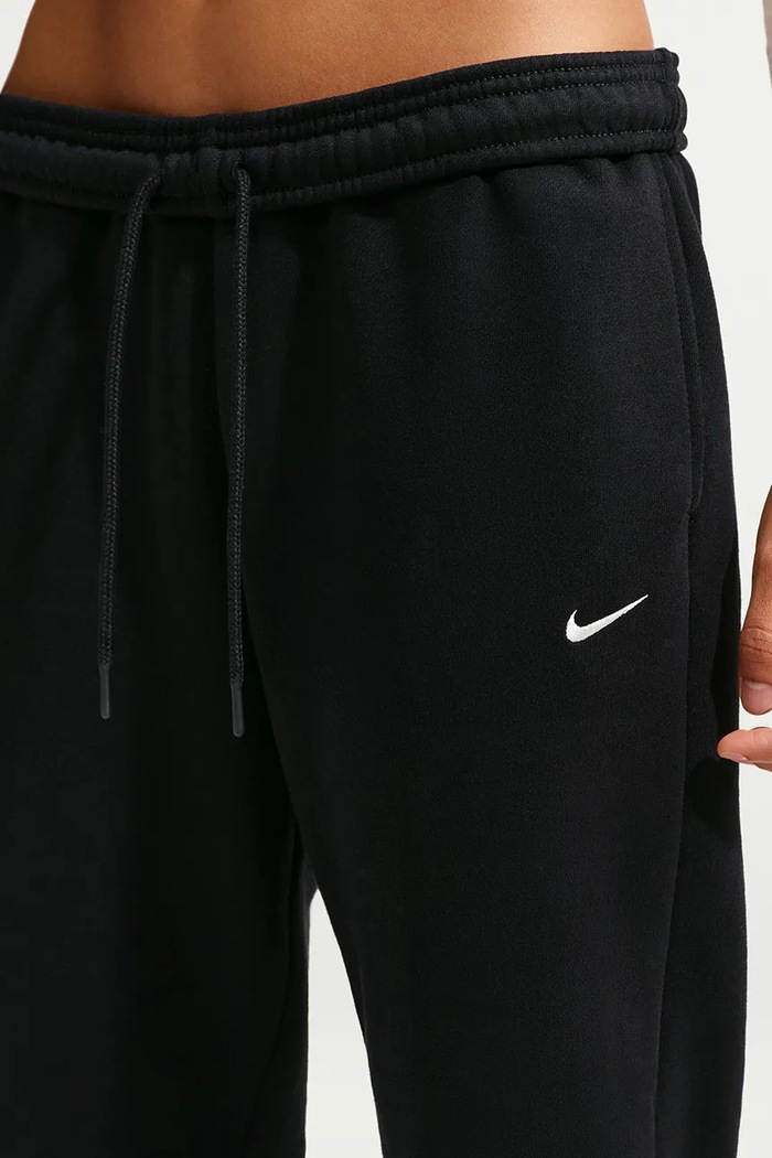 Spodnie dresowe damskie z bawełną Studio Fleece Nike Sportswear IM8076.001 czarny