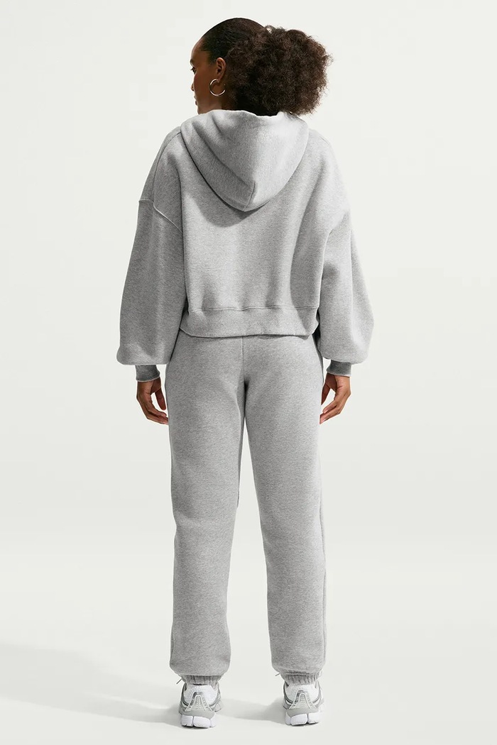 Nike Sportswear Spodnie dresowe damskie z bawełną Studio Fleece IM8076.063 szary AW26