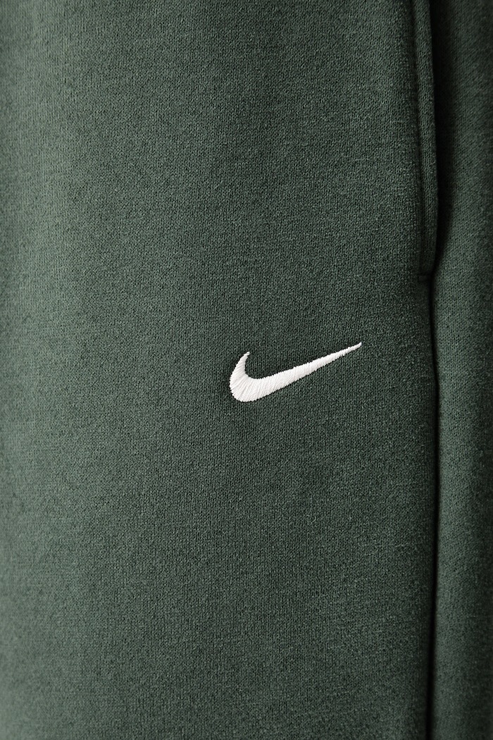 Spodnie dresowe damskie z bawełną Studio Fleece Nike Sportswear IM8076.303 zielony