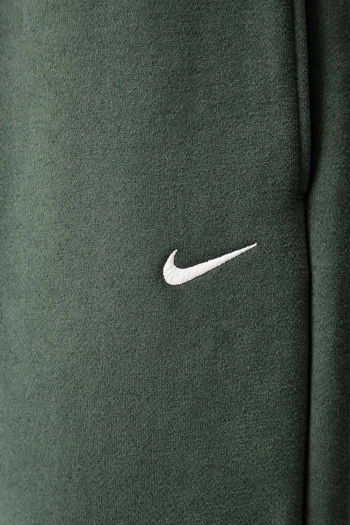 Spodnie dresowe damskie z bawełną Studio Fleece Nike Sportswear IM8076.303 zielony