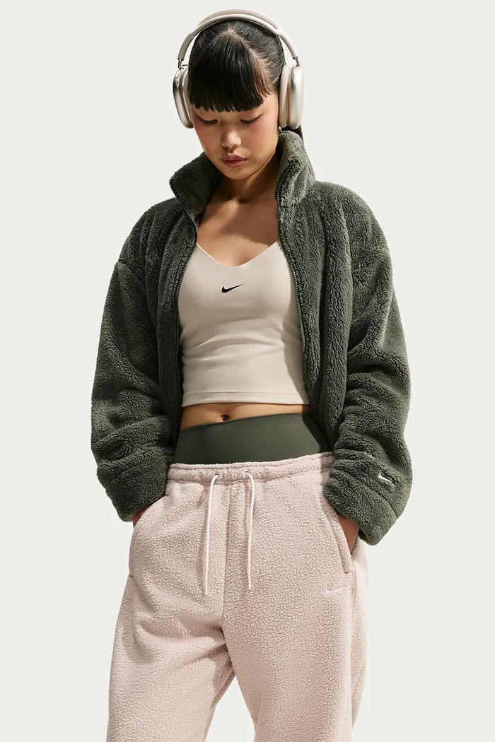 Odzież Nike Sportswear Spodnie dresowe dziecięce polarowe IU5217.236 beżowy