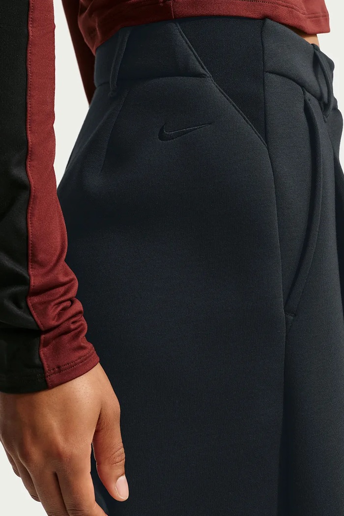 Spodnie wide leg damskie z modalem Nike Sportswear czarny IX7062.010