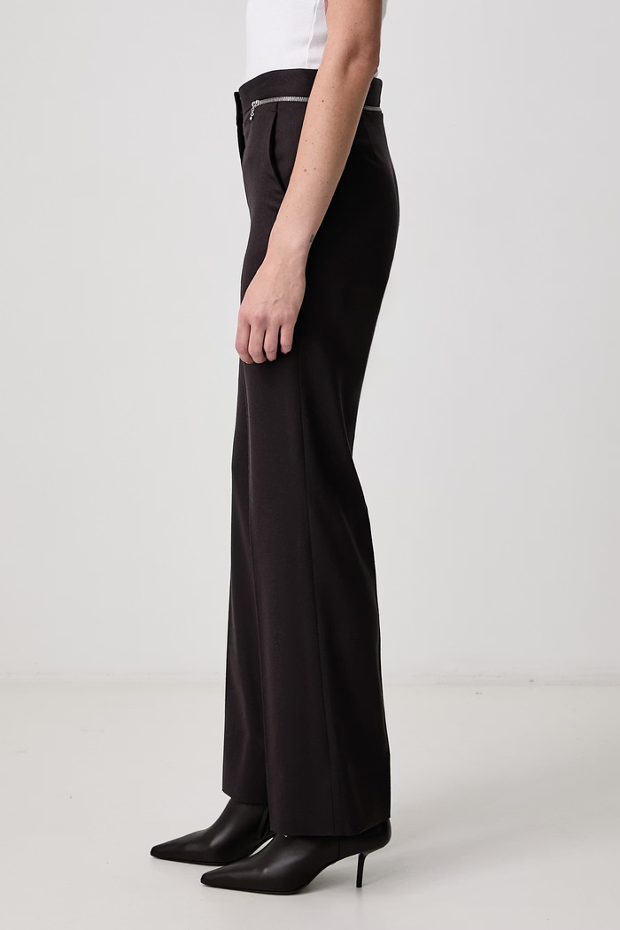 Панталон от вълна дамски Stella McCartney 6440593CU703 кафяв