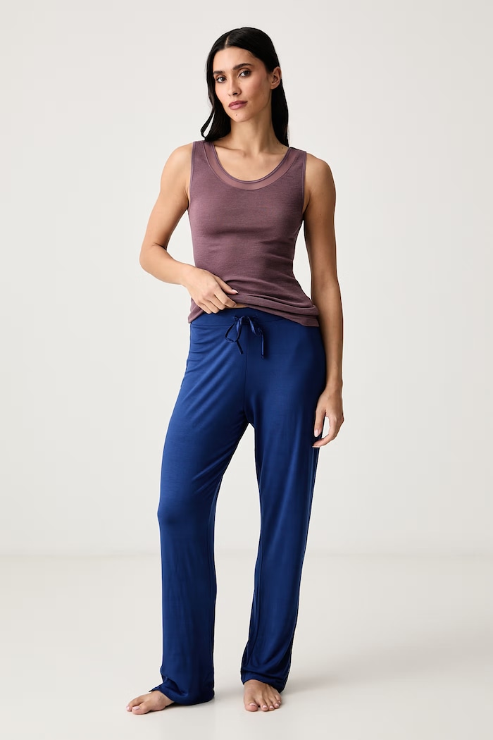 Chantelle Spodnie lounge damskie z wiskozą JASMINE FNATE0 niebieski AW26