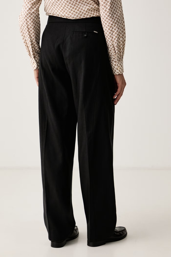 Odzież Scotch & Soda Spodnie damskie z lyocellem Quinn ULH01704F czarny
