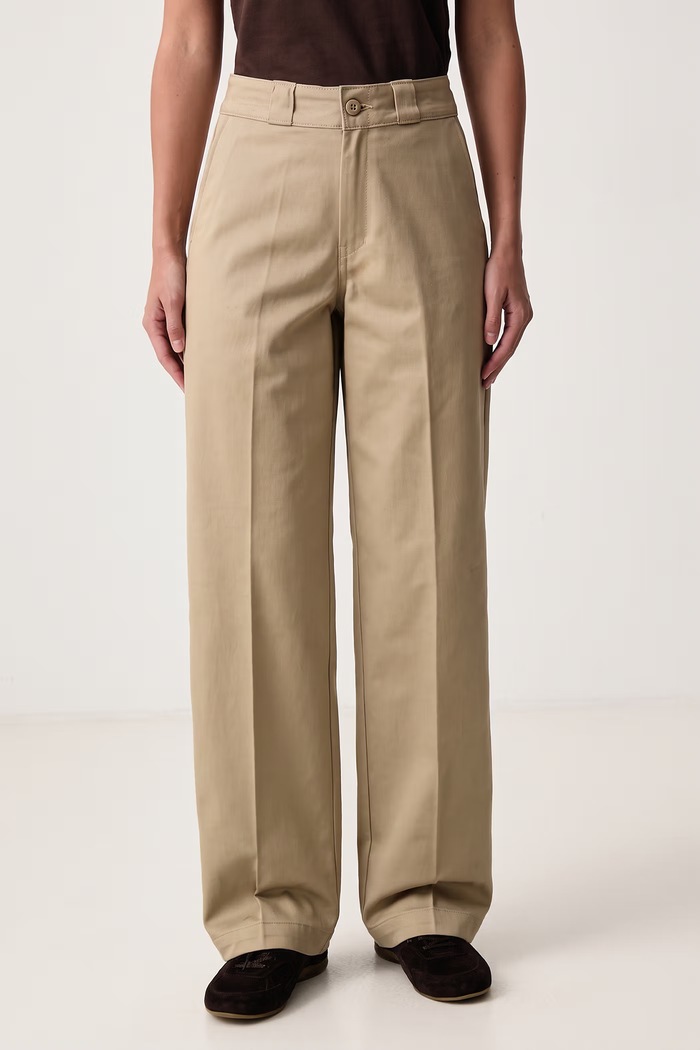 Dickies Spodnie damskie bawełniane beżowy DK0A87PL0DS1