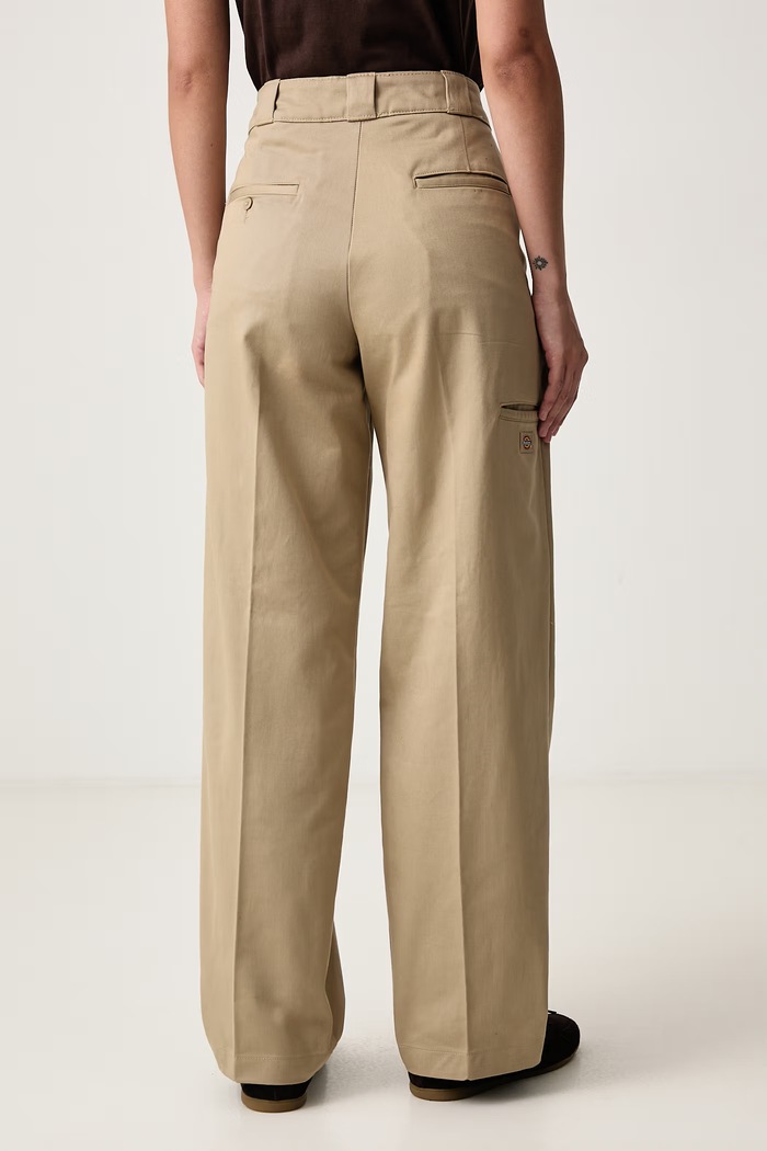 Odzież Dickies Spodnie damskie bawełniane DK0A87PL0DS1 beżowy