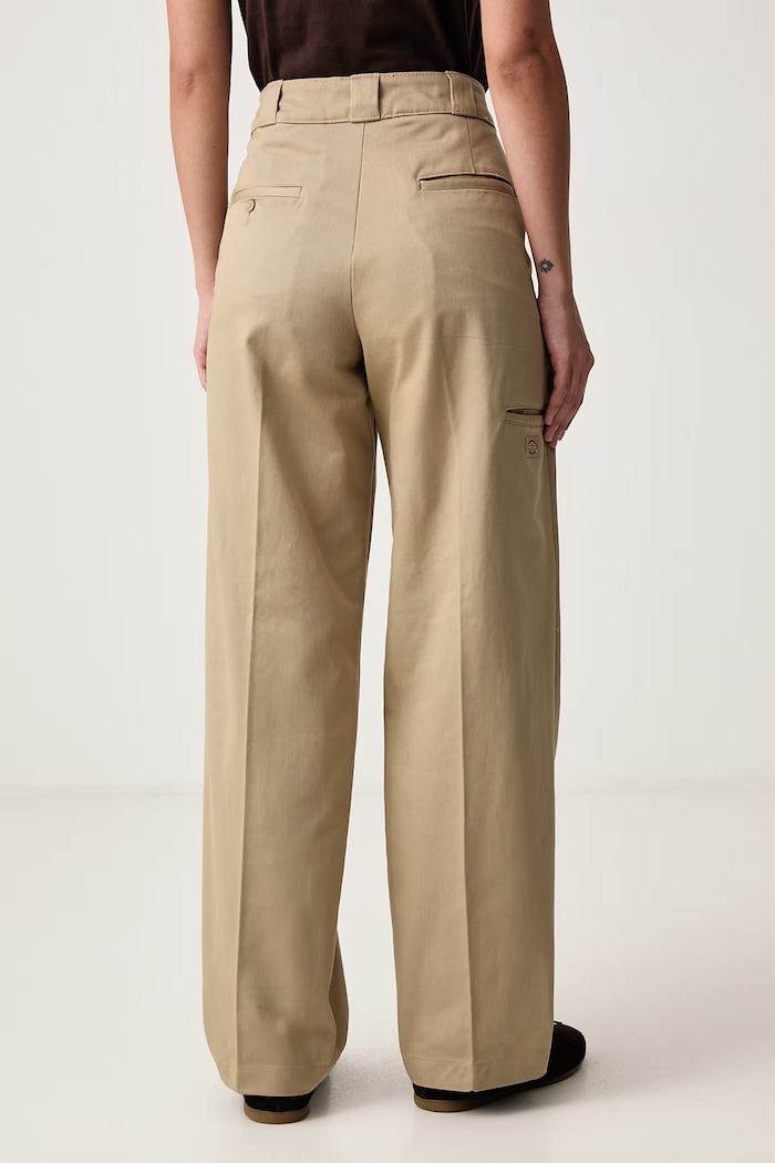 Odzież Dickies Spodnie damskie bawełniane DK0A87PL0DS1 beżowy