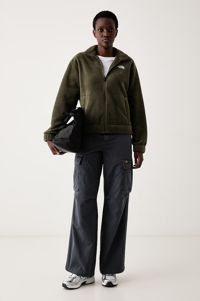 Dickies Spodnie cargo damskie bawełniane DK0A8C2J0CH1 szary AW26