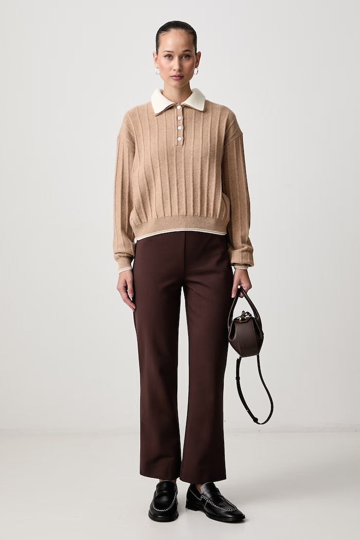 Joseph Ribkoff Spodnie damskie z wiskozą 243049W26 brązowy AW26