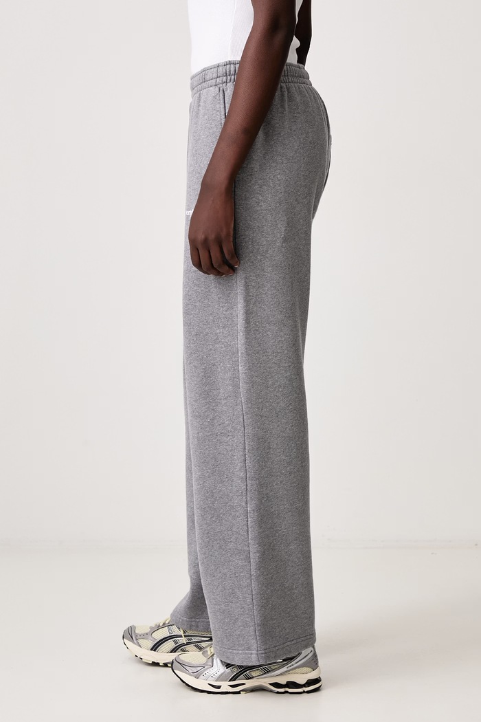 Serif Logo spodnie dresowe bawełniane damskie Sporty & Rich PA08884300GY34 szary