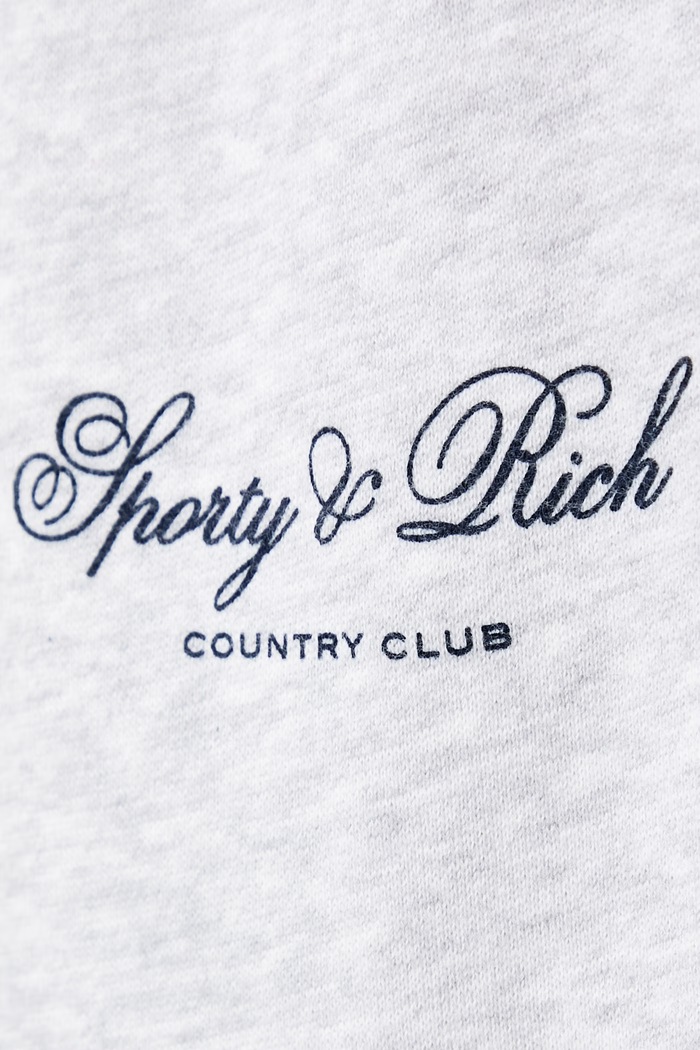 Club Script spodnie dresowe bawełniane damskie Sporty & Rich szary PA08885274GY03