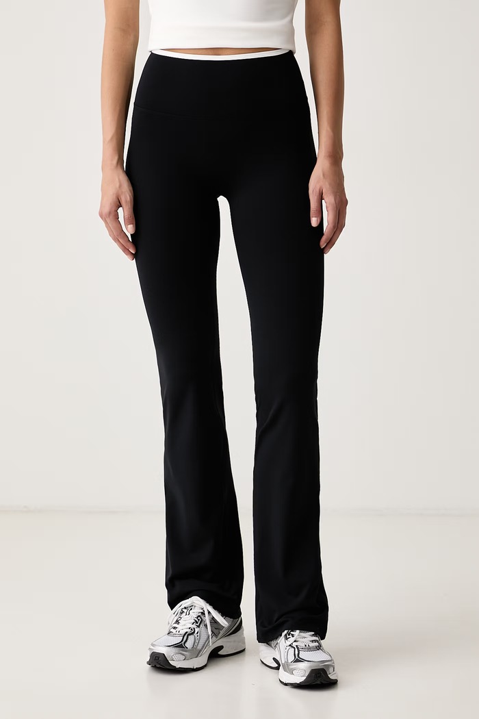 Le Privé Legginsy damskie VARSITY FLARE czarny LP00710