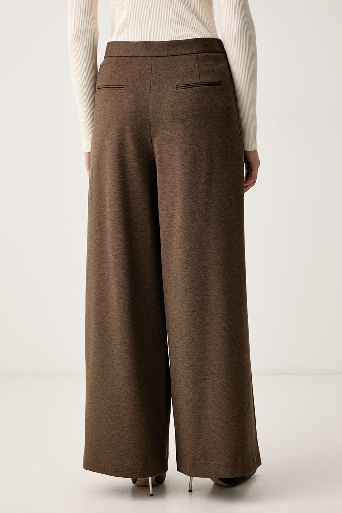 Odzież Isabelle Blanche Spodnie damskie z wełną IS26FW.P199.T019 brązowy