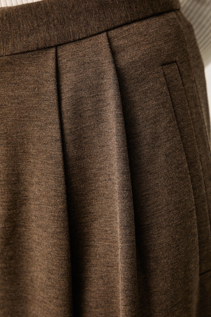 Spodnie damskie z wełną Isabelle Blanche IS26FW.P199.T019 brązowy