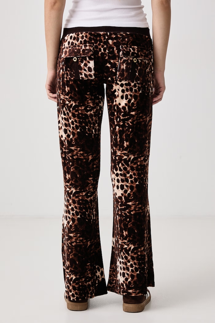 Abbigliamento Juicy Couture Pantaloni da tuta da donna ABSTRACT ANIMAL CAISA JCWBJ226339 marrone