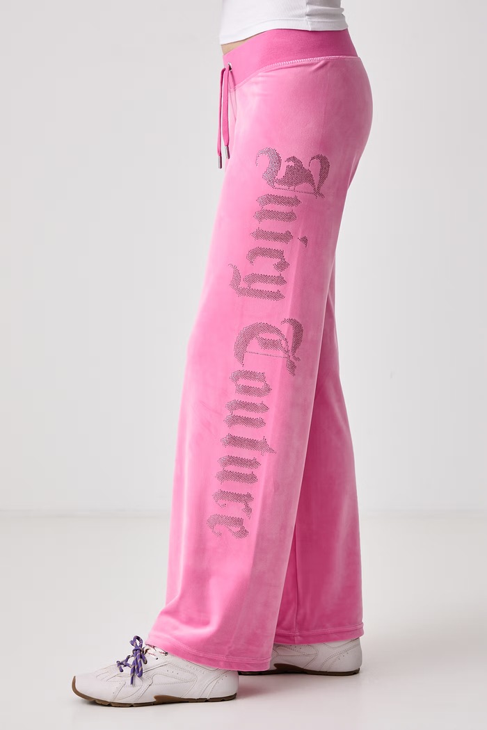 Παντελόνι επίσημο γυναικείο OLD GOTHIC OG STRAIGHT Juicy Couture JCWBJ226334 ροζ