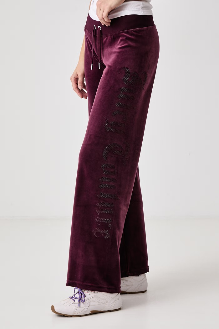 Спортен панталон дамски OLD GOTHIC OG STRAIGHT Juicy Couture JCWBJ226334 бордо