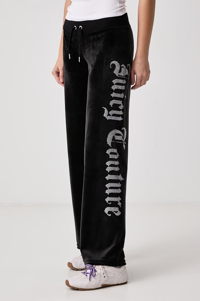 Παντελόνι επίσημο γυναικείο OLD GOTHIC OG STRAIGHT Juicy Couture JCWBJ226334 μαύρο
