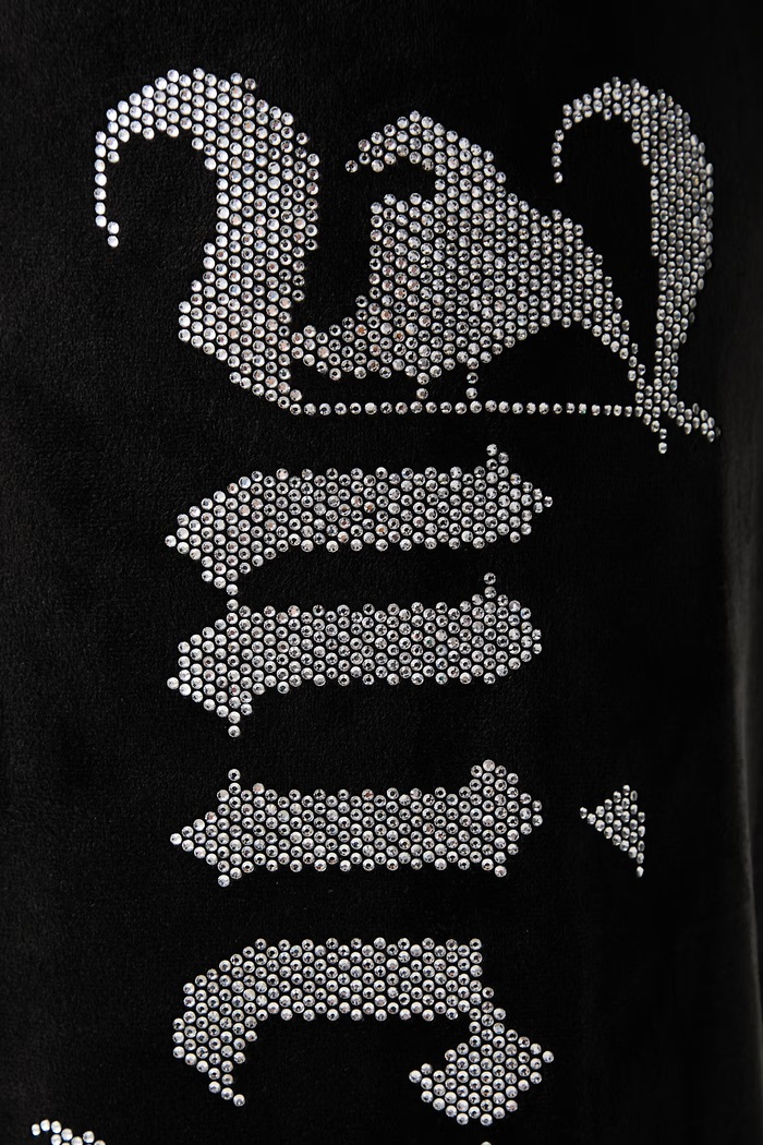 Παντελόνι επίσημο γυναικείο OLD GOTHIC OG STRAIGHT Juicy Couture μαύρο JCWBJ226334