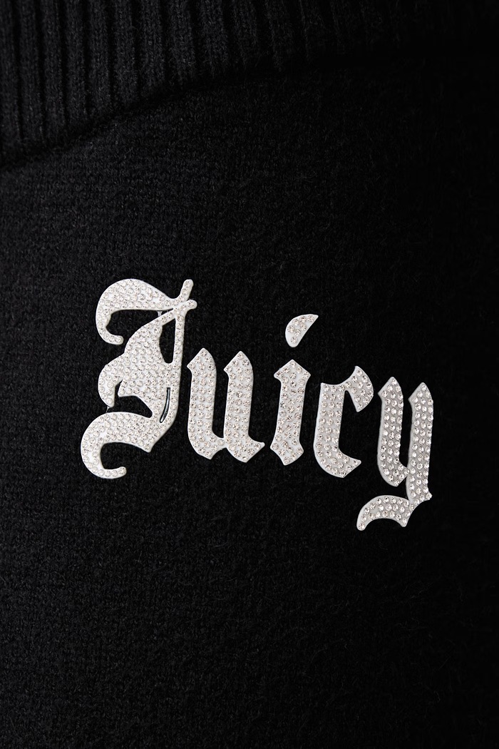 Спортен панталон дамски с вискоза KNIT JUICY DIAMANTE Juicy Couture JCWBJ226310 черен