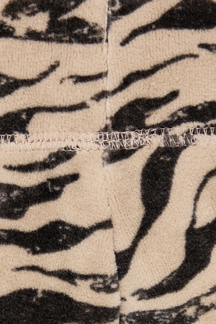 Pantaloni straight da donna con cotone CAMO ZEBRA WASHED OG STRAIGHT Juicy Couture JCDBJ126962A beige