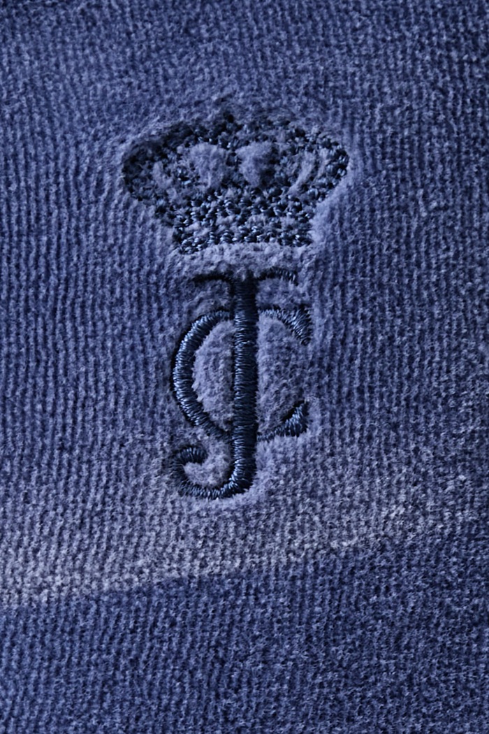 Spodnie dresowe damskie z bawełną WASHED OG STRAIGHT Juicy Couture JCDBJ126962 niebieski