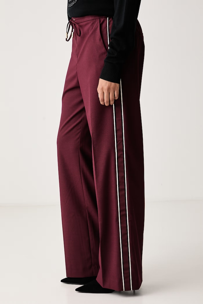 Spodnie damskie Lola Casademunt MF2614022 bordowy
