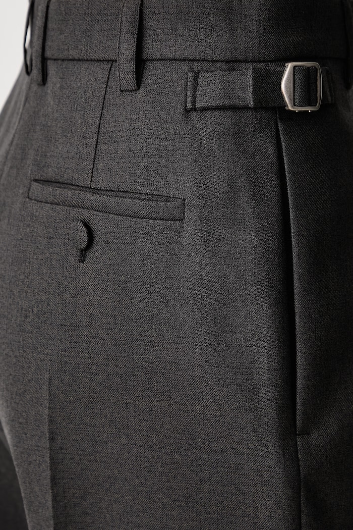 Pantaloni straight din lână pentru femei MUGLER gri 26F1PA05491039