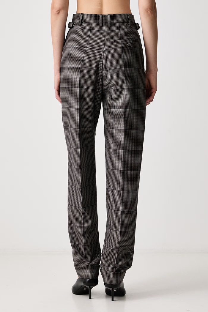 Îmbrăcăminte MUGLER Pantaloni carrot din lână pentru femei 26F1PA05491040 gri