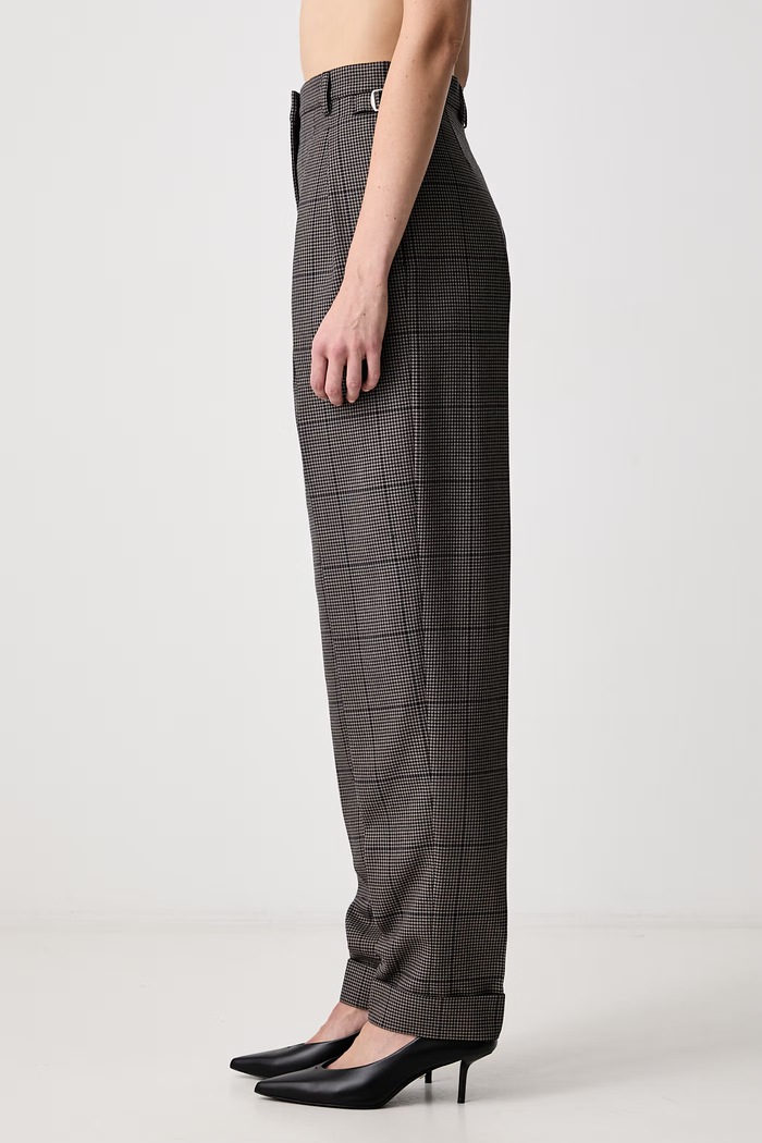 Pantaloni carrot din lână pentru femei MUGLER 26F1PA05491040 gri