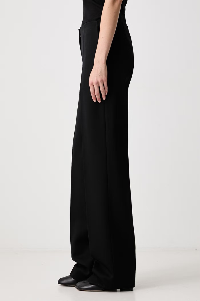 Штани straight вовняні жіночі MUGLER COM1PA05301020 чорний