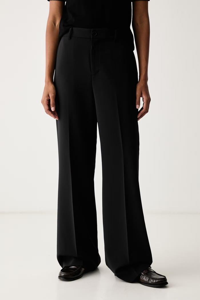 Lauren Ralph Lauren Pantaloni straight pentru femei negru 200B36388