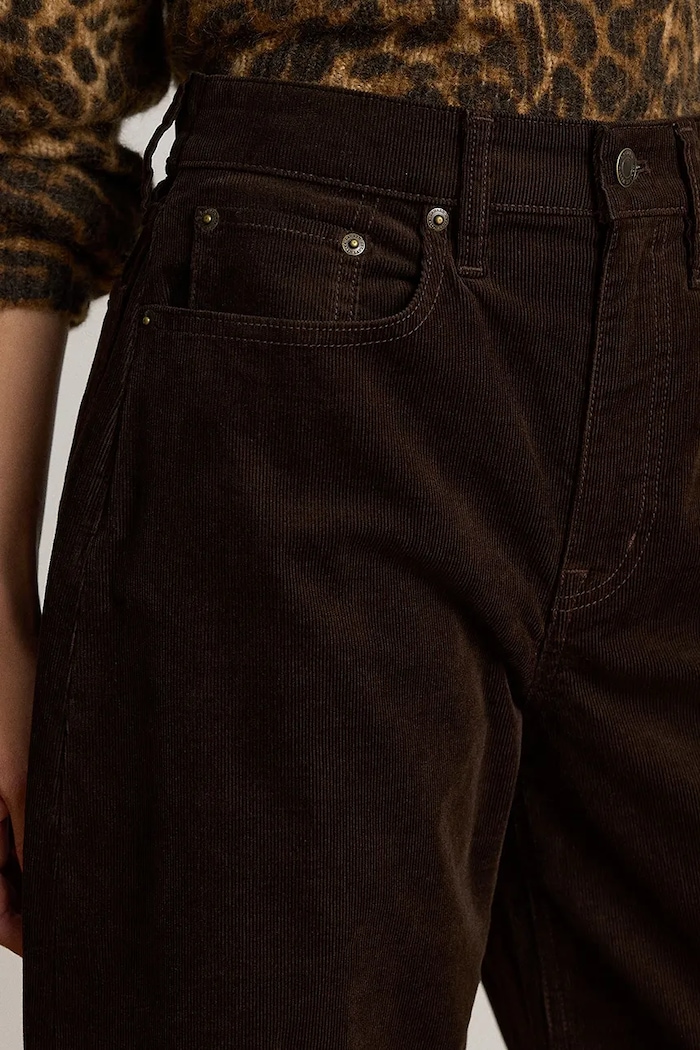 Spodnie wide leg damskie z kaszmirem Lauren Ralph Lauren 200B34256 brązowy