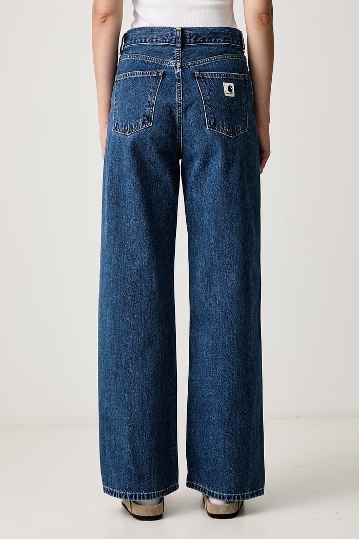 Odzież Carhartt WIP Jane Pant jeansy loose damskie I037531 niebieski