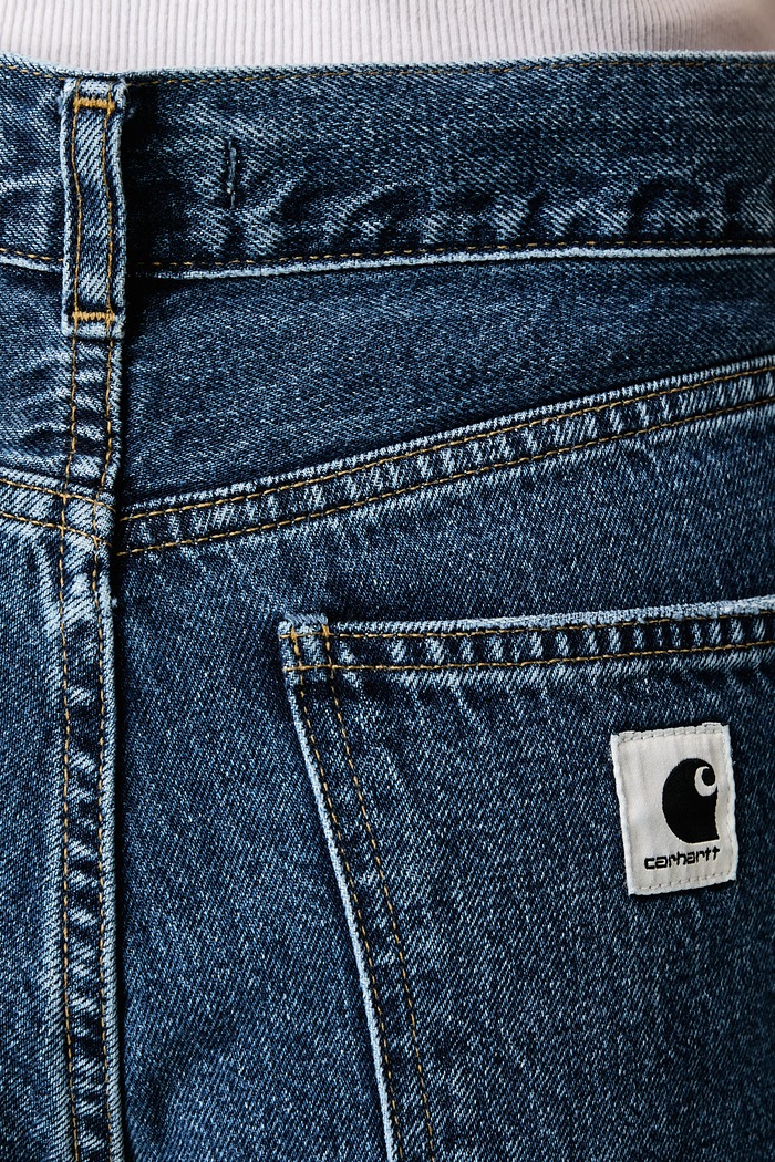 Jane Pant jeansy loose damskie Carhartt WIP niebieski I037531