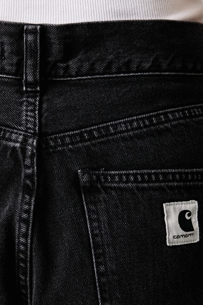Jane Pant jeansy loose damskie Carhartt WIP czarny I037531