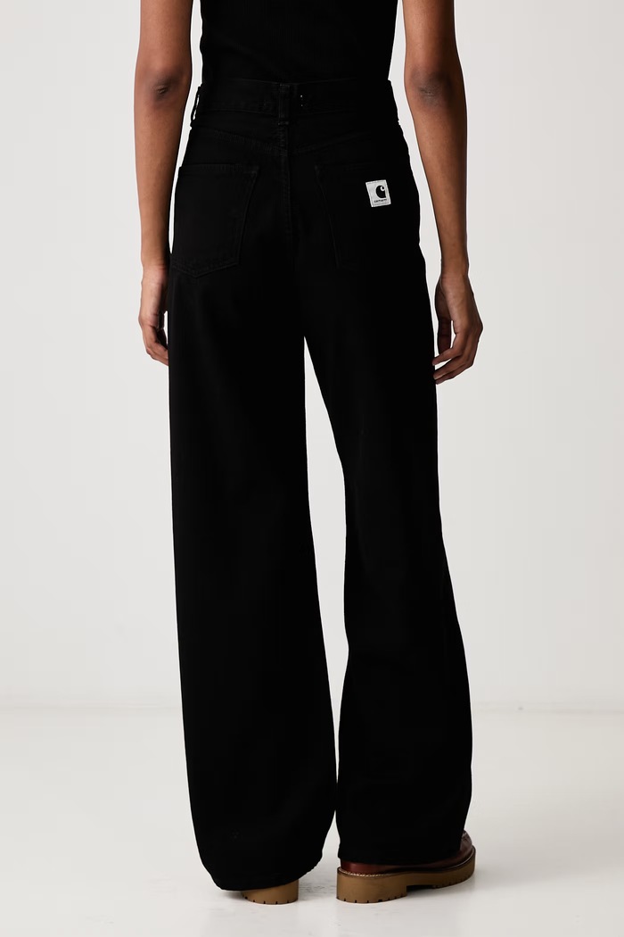 Odjeća Carhartt WIP Jane Pant loose traperice za žene I037531 crna