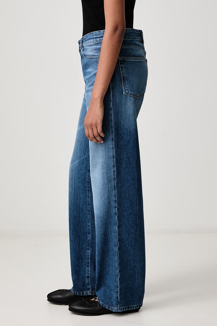 Lavine Pant jeansy straight damskie Carhartt WIP I037530 niebieski