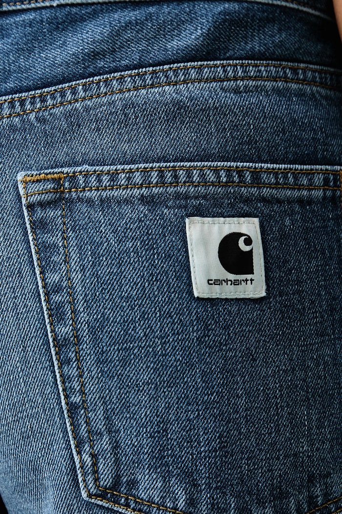 Lavine Pant jeansy straight damskie Carhartt WIP niebieski I037530