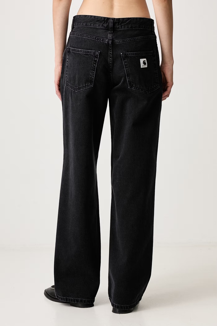 Abbigliamento Carhartt WIP Lavine Pant straight da donna I037530 nero