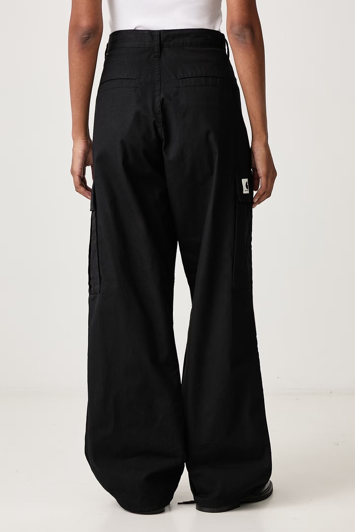 Odzież Carhartt WIP Brandon Cargo Pant spodnie cargo bawełniane męskie I037582 czarny