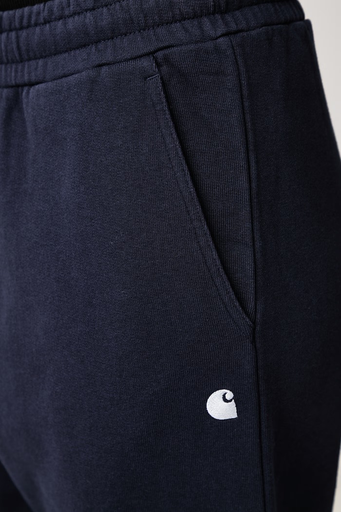 Cassie Sweat Pant spodnie dresowe bawełniane damskie Carhartt WIP granatowy I037149