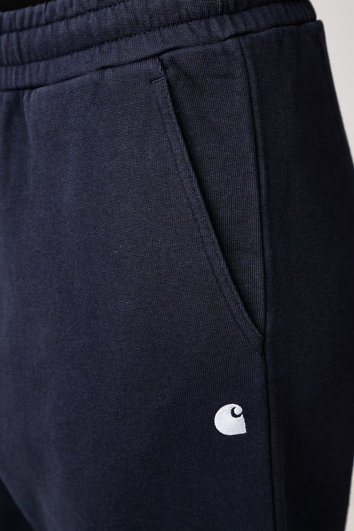 Cassie Sweat Pant spodnie dresowe bawełniane damskie Carhartt WIP granatowy I037149