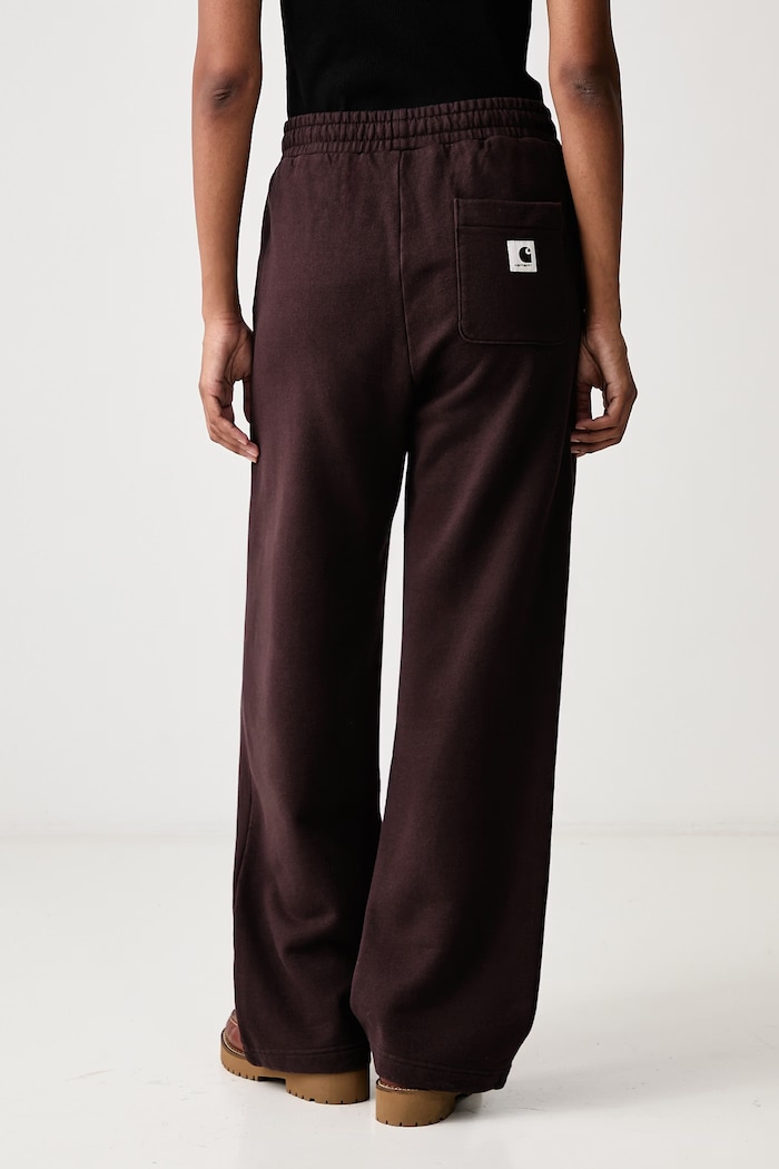 Odzież Carhartt WIP Cassie Sweat Pant spodnie dresowe bawełniane damskie I037149 brązowy