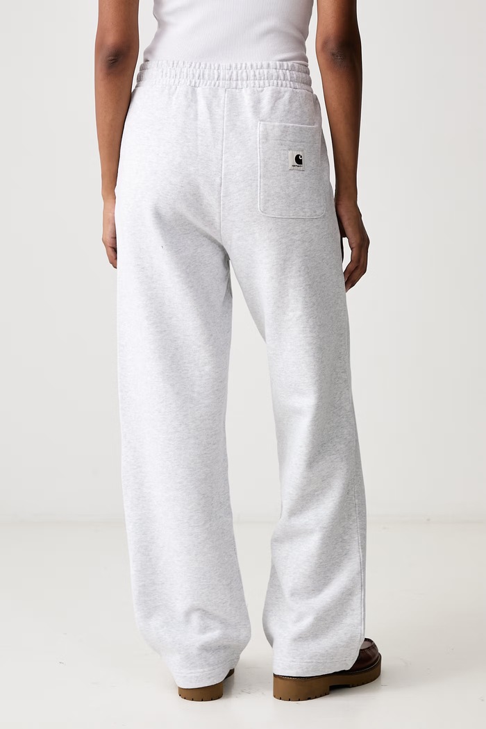 Odzież Carhartt WIP Cassie Sweat Pant spodnie dresowe bawełniane damskie I037149 szary