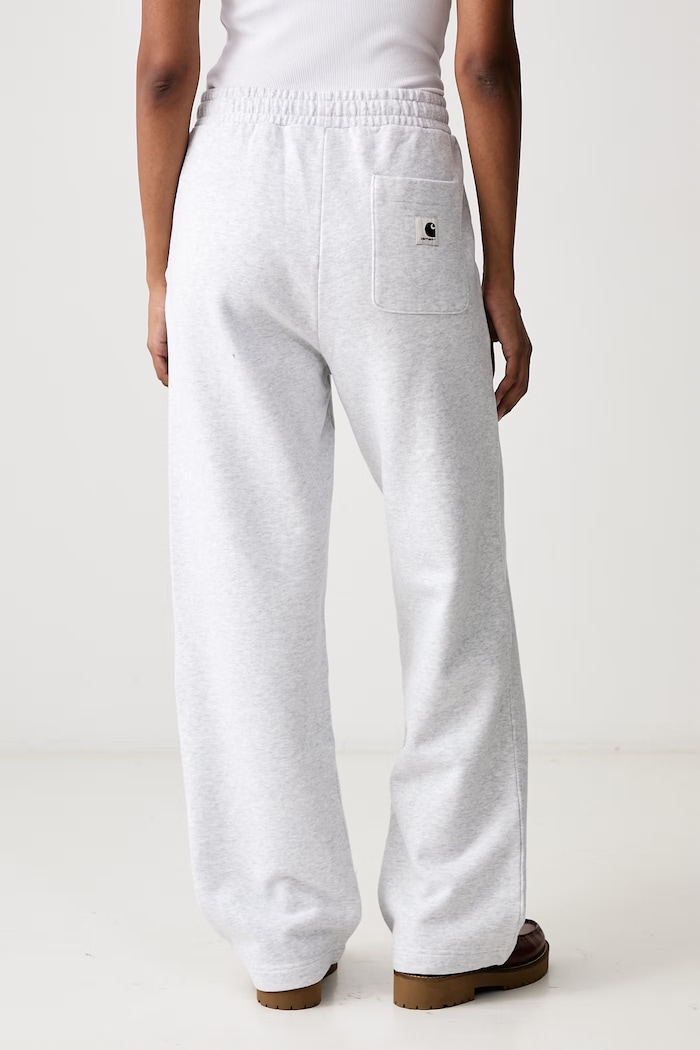 Odzież Carhartt WIP Cassie Sweat Pant spodnie dresowe bawełniane damskie I037149 szary